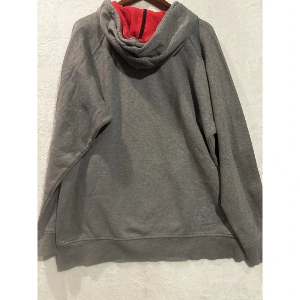 Nike University of Georgia Bulldogs Gray Sweatshirt Large 1/4 Zip Hoodie Logo‎
